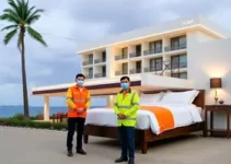 trabalhadores do Hotel Manta